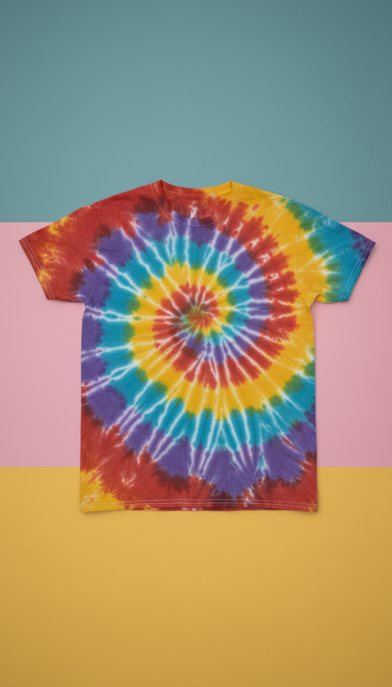 Hand-Dyed Spiral Tie-Dye Tee