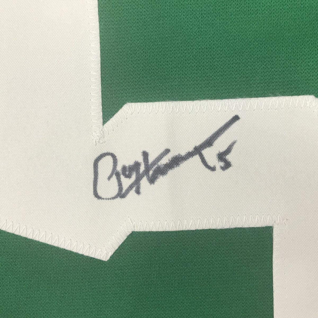 Autographed/Signed Paul Hornung Notre Dame Green College Football Jersey JSA COA