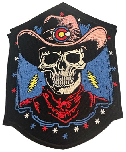 Grateful Dead Cowboy Colorado Patch 6" X 5" Sew On