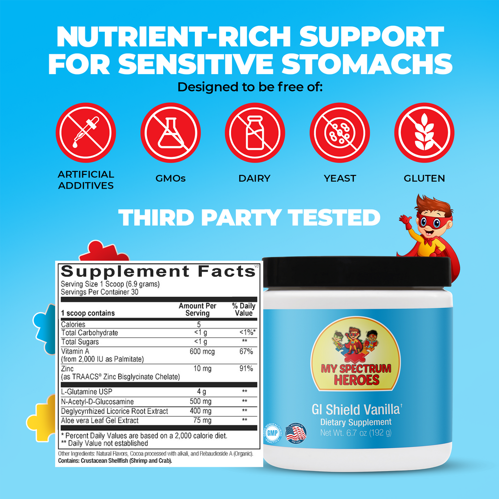 GI Shield Powder for Kids – Gut Lining Support