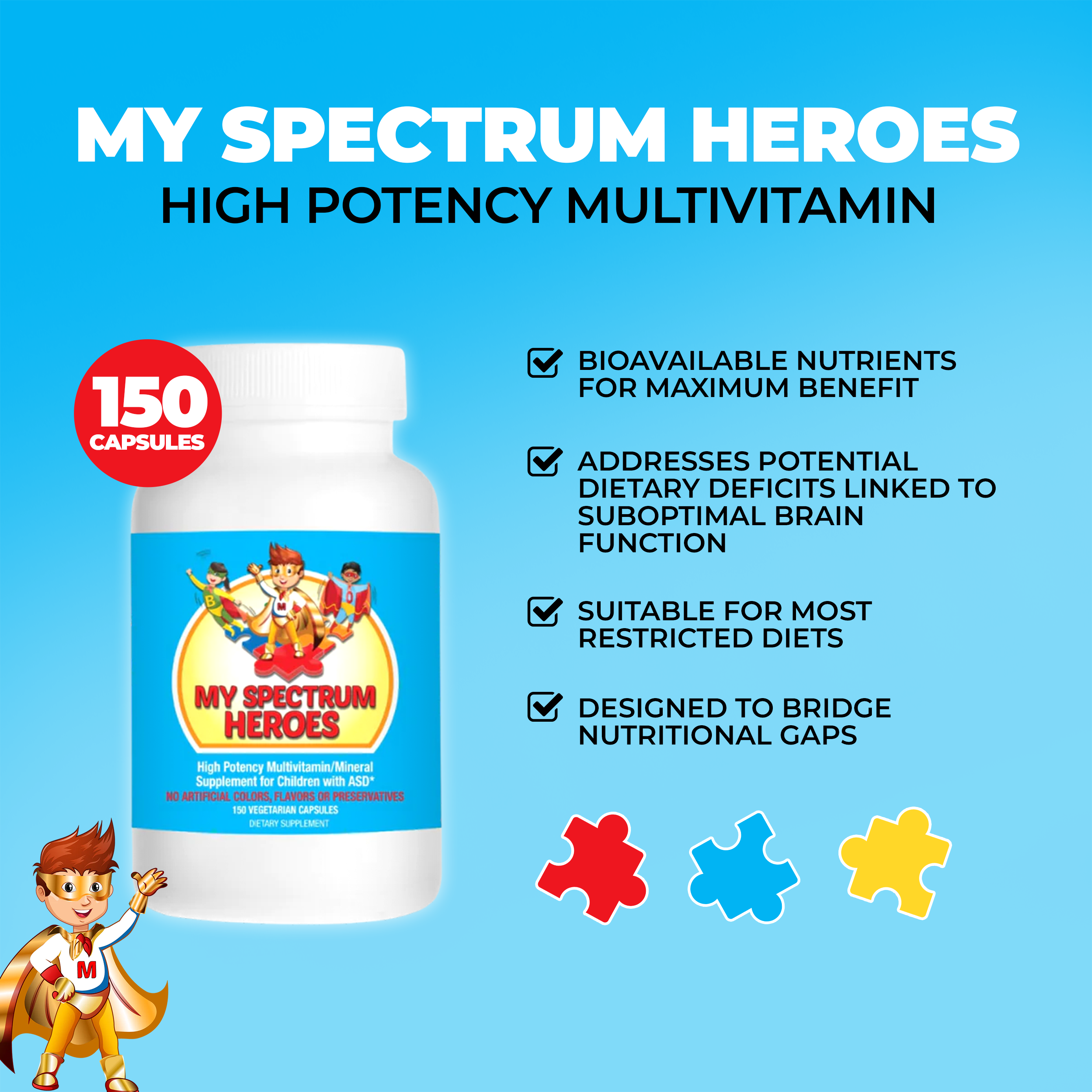 Multivitamin & Mineral Plus Capsules (Teen & Adult Formula)