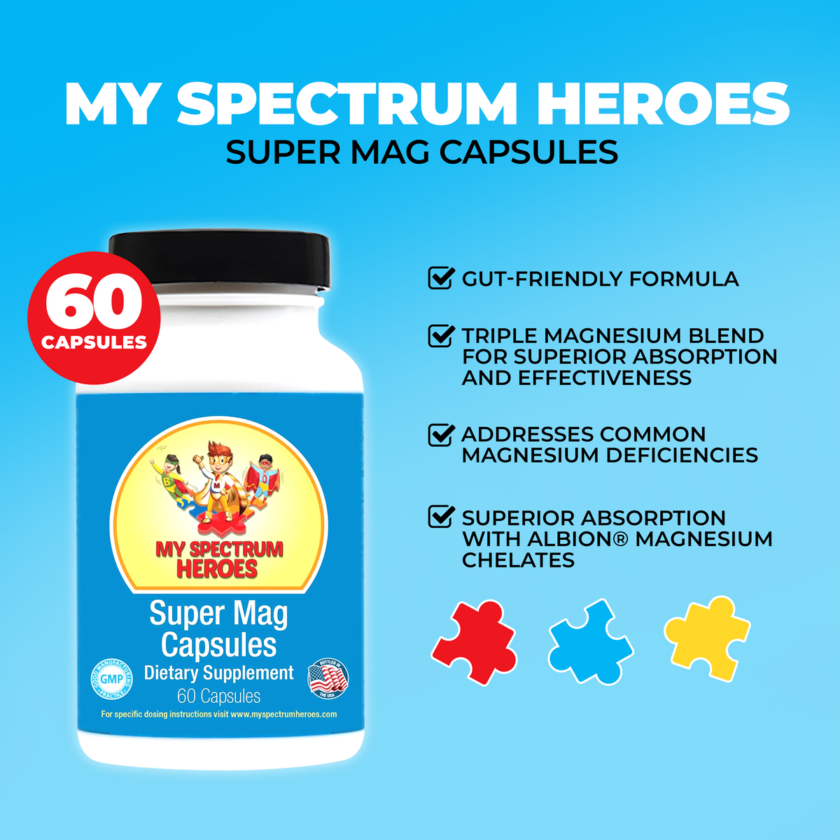 Super Mag Capsules – Kids Magnesium