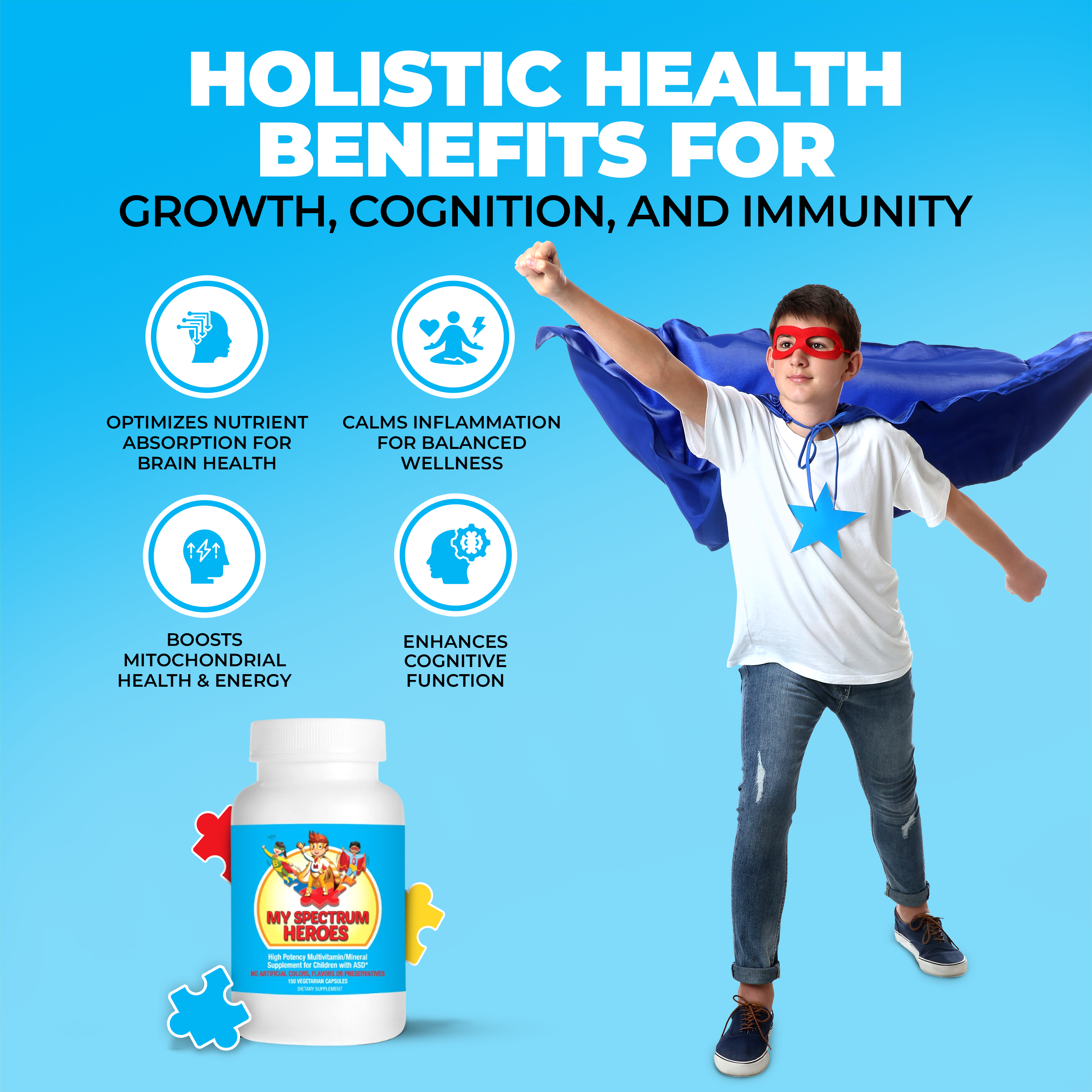 Multivitamin & Mineral Plus Capsules (Teen & Adult Formula)